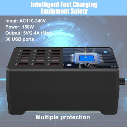 MaxLaxer USB Charger Station,30-Port 150W/30A Multiple USB Charging Station,Multi Ports USB Charger