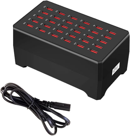 MaxLaxer USB Charger Station,30-Port 150W/30A Multiple USB Charging Station,Multi Ports USB Charger