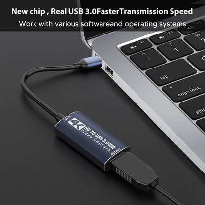 4K Audio Video Capture Card,HDMI USB 3.0, Full HD 1080P for Game Recording, Live Streaming Broadcasting