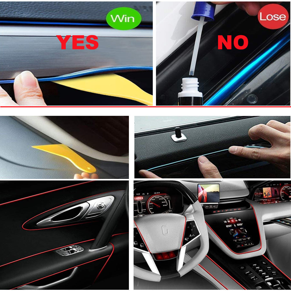 El Wire Interior Car LED Strip Lights Neon Wire USB – maxlaxer